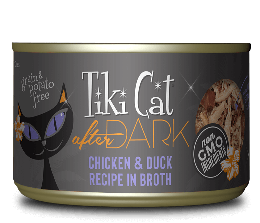 Tiki Cat - After Dark - Chicken & Duck Recipe in Broth for Cats